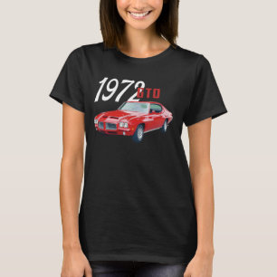 T-shirt 1972 72 GTO Classic Car Old School Muscle Red Car