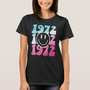 T-shirt 1972 Custom 51st Birthday Hippie Retro Vintage Bda