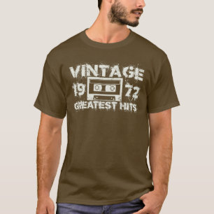 T-shirt 1972 Les plus grands succès blanc Vintage