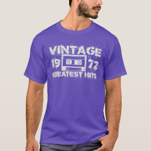 T-shirt 1972 Plus Grands Succès Vintage Blanc