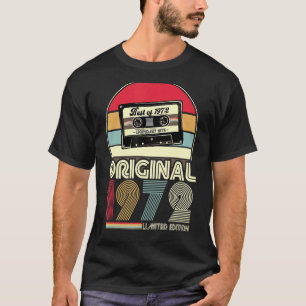 T-shirt 1972 vintage 50e anniversaire femme rétro