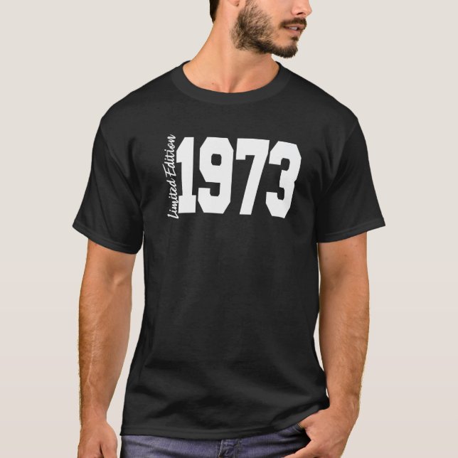 T-shirt 1973 49th Birthday Women Men (Devant)