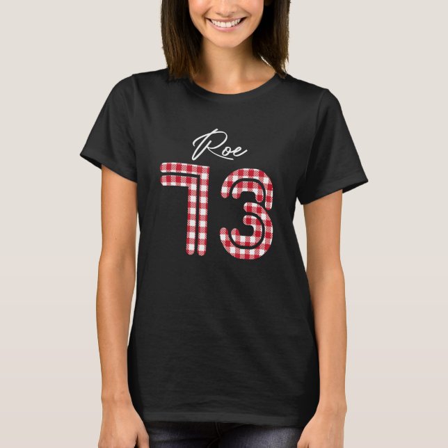 T-shirt 1973 Buffalo Plaid Prochoice Abortion Righ (Devant)