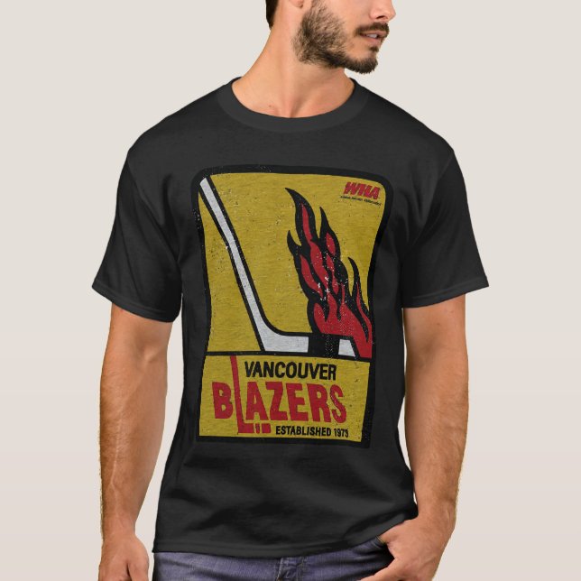 T-SHIRT 1973 CRÉATION DE BLAZERS DE VANCOUVER (Devant)