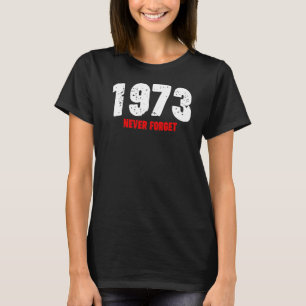 T-shirt 1973 N'Oubliez Jamais Le Rig Féministe Pro Choice 