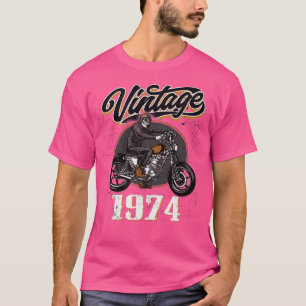 T-shirt 1974 vintage né en 1974 48ème moto moto moto moto