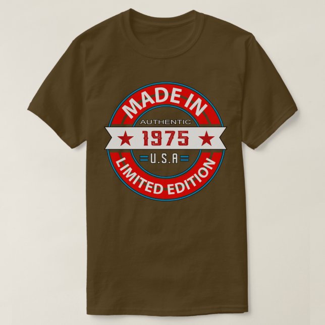 T-shirt 1975 48 Année (Design devant)