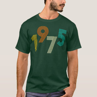 T-shirt 1975 Anniversaire rétro Vintage