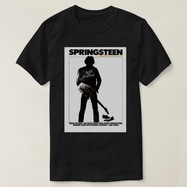 T-shirt 1975 Springsteen Concert Poster Peinture. Essentia (Design devant)