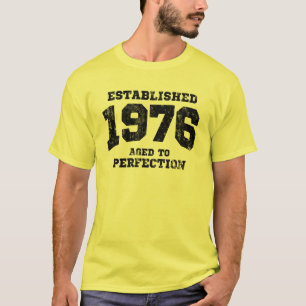 T-shirt 1976 établis âgés à la perfection