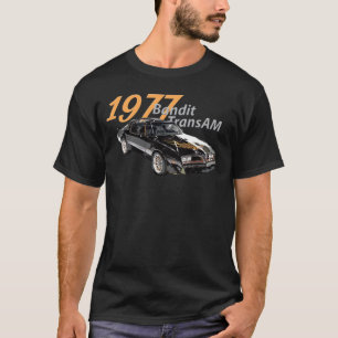 T-shirt 1977 77 trans am vintage voiture noire MUSCLE CARS