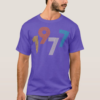 T-shirt 1977 Rétro Anniversaire Vintage
