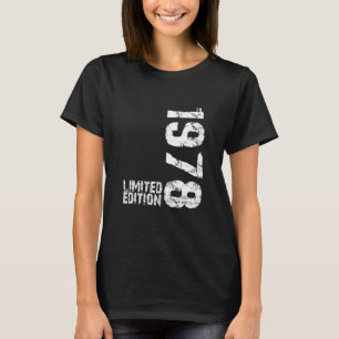 T-shirt 1978 Edition Limitée Anniversaire Vintage Retro_2