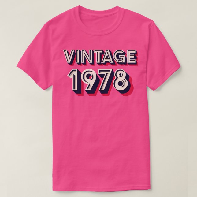 T-shirt 1978 vintage (Design devant)