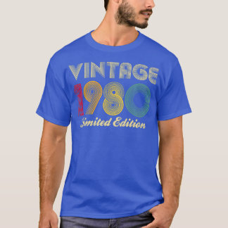 T-shirt 1980 41e anniversaire Vintage Edition limitée Homm