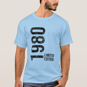 T-shirt 1980 Original Maintenant 46 Énergie Anniversaire R