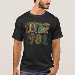 T-shirt 1982 40 Ans 40e Anniversaire Rétro Vintage