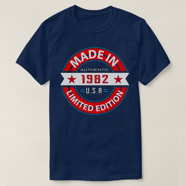 T-shirt 1982 41 Année (Design devant)
