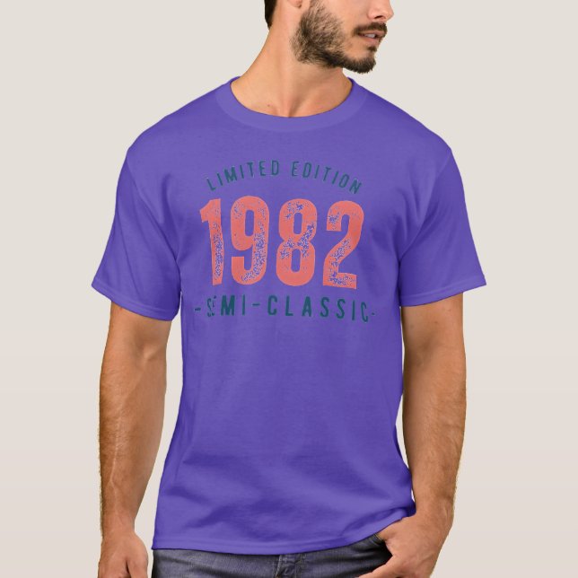 T-shirt 1982 Où tout a commencé rétro (Devant)