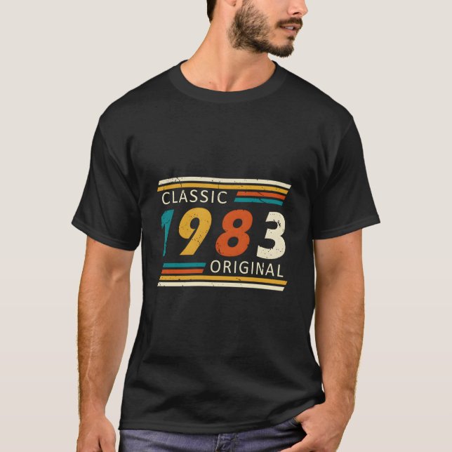 T-shirt 1983 Year Original Old-School (Devant)