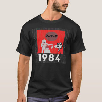 T-shirt 1984 2+2=5 George Orwell Livre Dystopian inspiré B