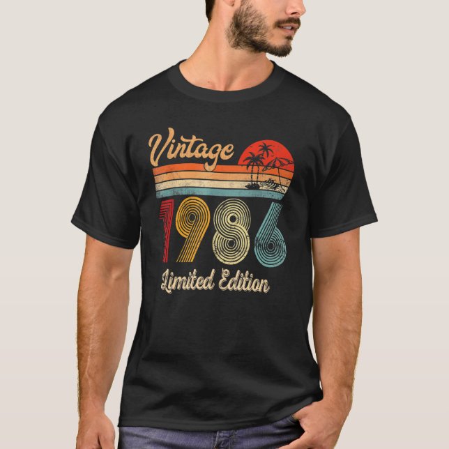 T-shirt 1986 36e anniversaire 36 ans (Devant)
