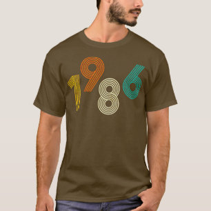 T-shirt 1986 Rétro Anniversaire Vintage