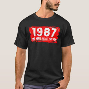 T-shirt 1987 Année De Naissance Pour Les Hommes Et Les Fem