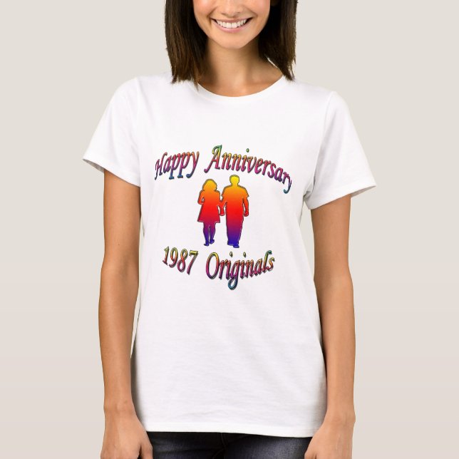 T-shirt 1987 couples (Devant)