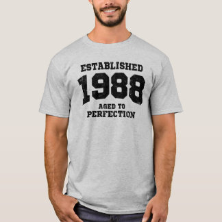 T-shirt 1988 établis âgés à la perfection