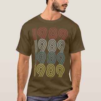 T-shirt 1989 Anniversaire Style rétro