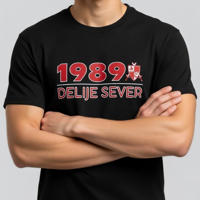 T-shirt 1989 Delije Sever Rouge Blanc (Créateur téléchargé)