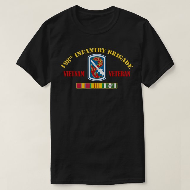 T-shirt 198e brigade d'infanterie Vietnam vétéran Da (Design devant)