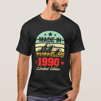 T-shirt 1990 30e anniversaire Cadeau Vintage Rétro Hommes