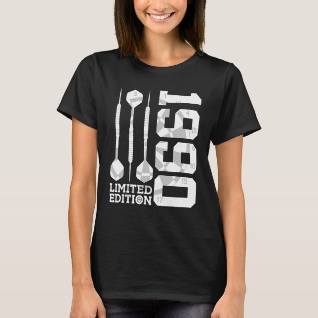 T-shirt 1990 DARTS 32e ANNIVERSAIRE (Devant)