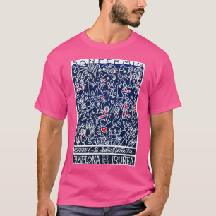 T-shirt 1990 Pampelune Espagne Tenue De L'Affiche Des Bull