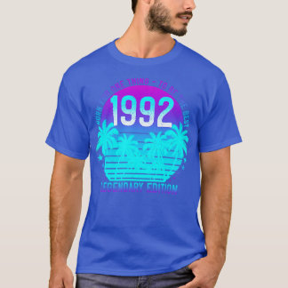 T-shirt 1992 Anniversaire 29ème Palme de coucher de soleil