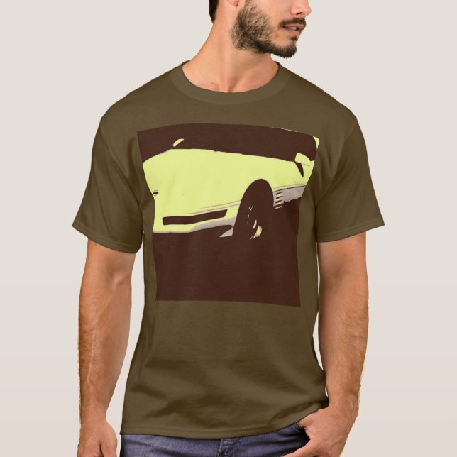 T-shirt 1992 Corvette Classic Pop Art (Devant)