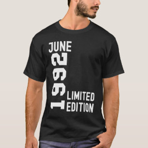 T-shirt 1992 Juin Bonne fête d'anniversaire