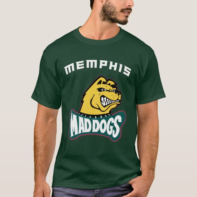 T-shirt 1995 Memphis MadDogs Retro CFL Pro Football 🏈 (Devant)