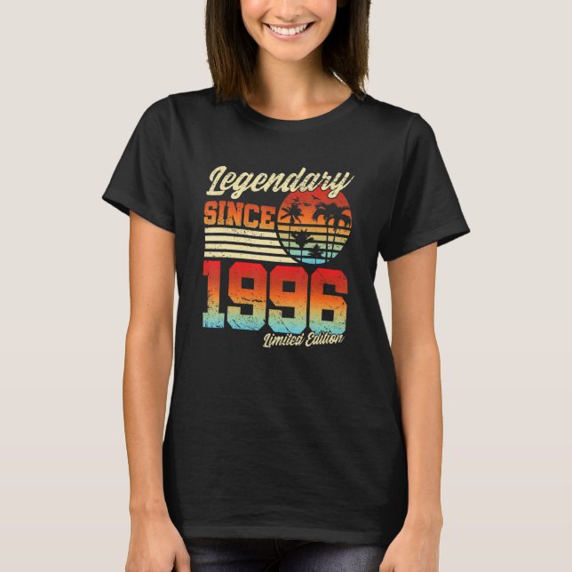 T-shirt 1996 I 1996 Anniversaire Femmes Hommes 1 (Devant)