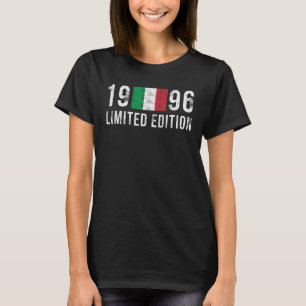 T-shirt 1996 Limited Edition Italie avec drapeau Anniversa