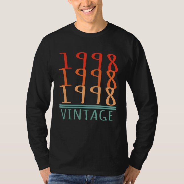 T-shirt 1998 Vintage Anniversary Matching Couple (Devant)