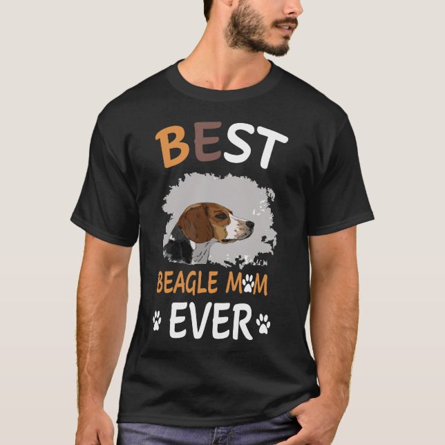 T-shirt 199 Meilleure maman Beagle de tous les temps (Devant)