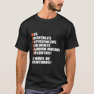 T-shirt 19 Aã±Os De Aventuras