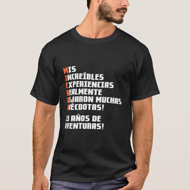 T-shirt 19 Aã±Os De Aventuras (Devant)