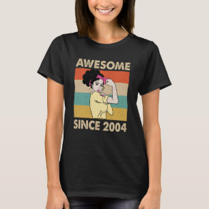 T-shirt 19 ans Awesome depuis 2004 19e anniversaire
