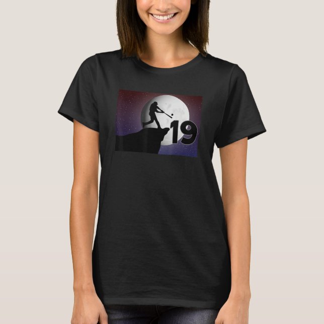 T-shirt 19 Ans Baseball 19e Anniversaire Playe de Baseball (Devant)