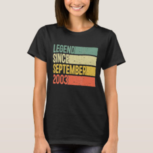 T-shirt 19 Ans Légende depuis septembre 2003 19e Bir