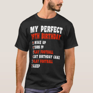T-shirt 19 ans Mon parfait 19e anniversaire Football 19e